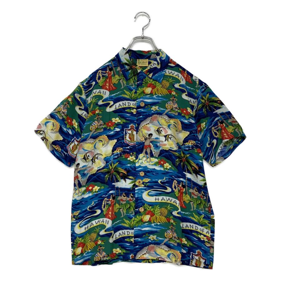 美品 サンサーフ 半袖シャツ SS36984 S LAND OF ALOHA メンズ SIZE SUN 