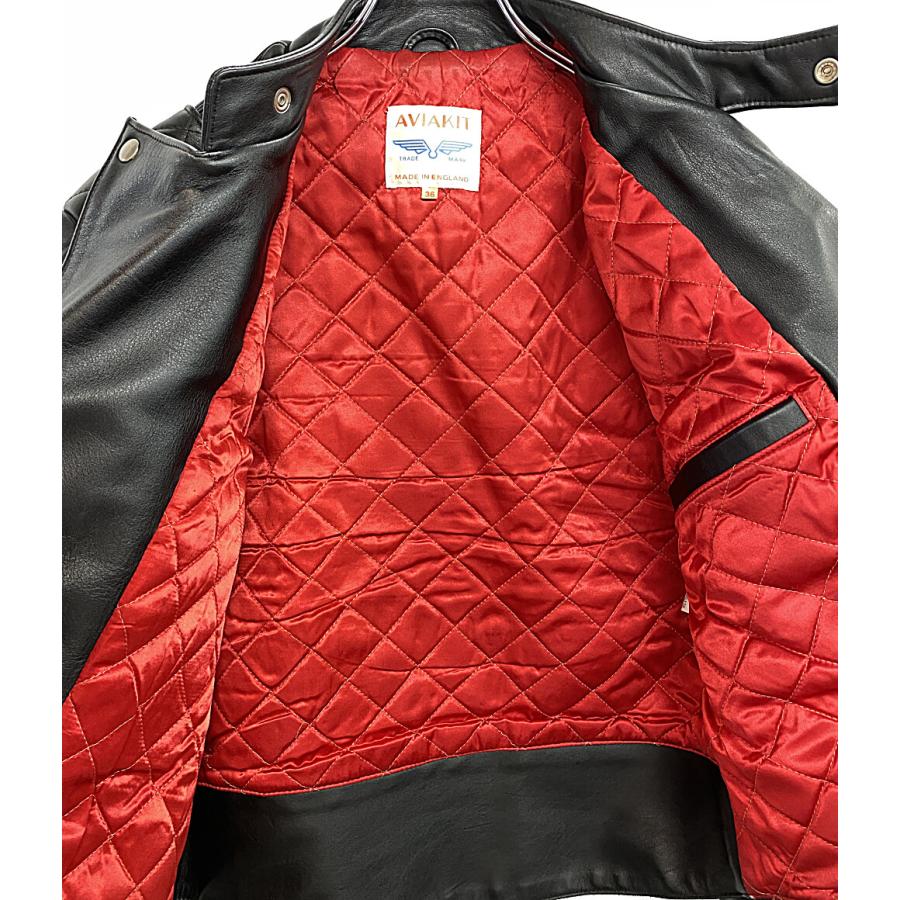 ルイスレザー ライダースジャケット Leather Jacket AVIAKIT メンズ 