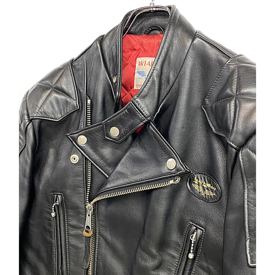 ルイスレザー ライダースジャケット Leather Jacket AVIAKIT メンズ 