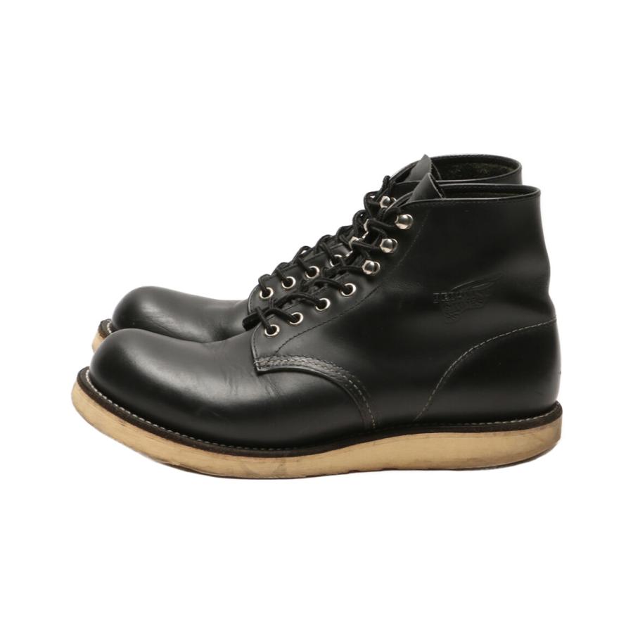 ら*ん様 REDWING 8165 US8.5D 使用感Max(ダメージ、ソール レッドウィング D 8165 セッターブーツ ブラック メンズ SIZE 8 RED