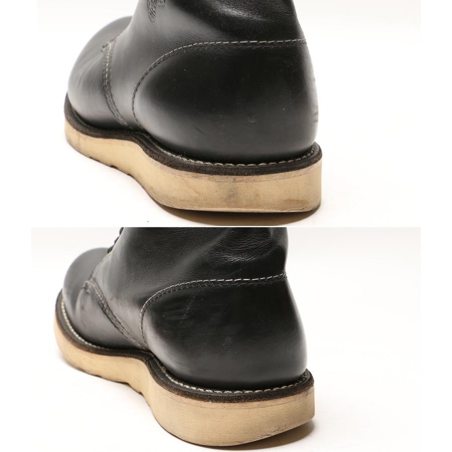 レッドウィング D 8165 セッターブーツ ブラック メンズ SIZE 8 RED