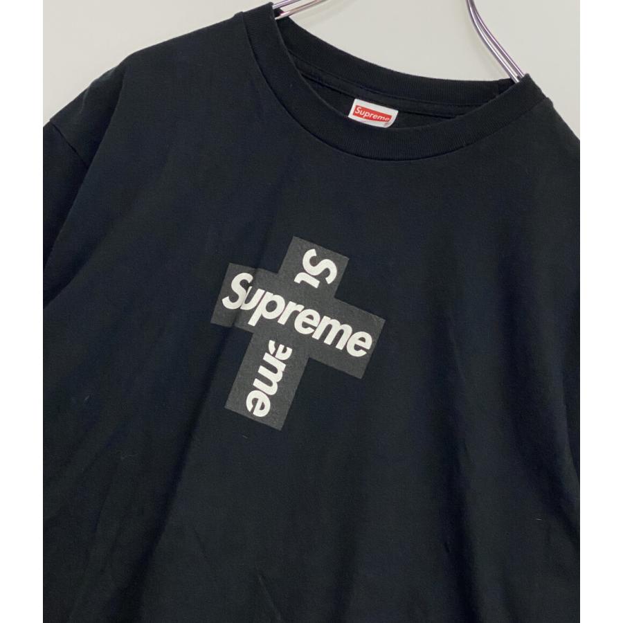 シュプリーム 半袖Tシャツ クロスボックスロゴTee メンズ SIZE M