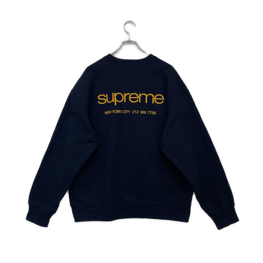Supreme 23FW crewneck navy×yellow Supreme 23FW crewneck navy×yellow Supreme 23FW crewneck navy