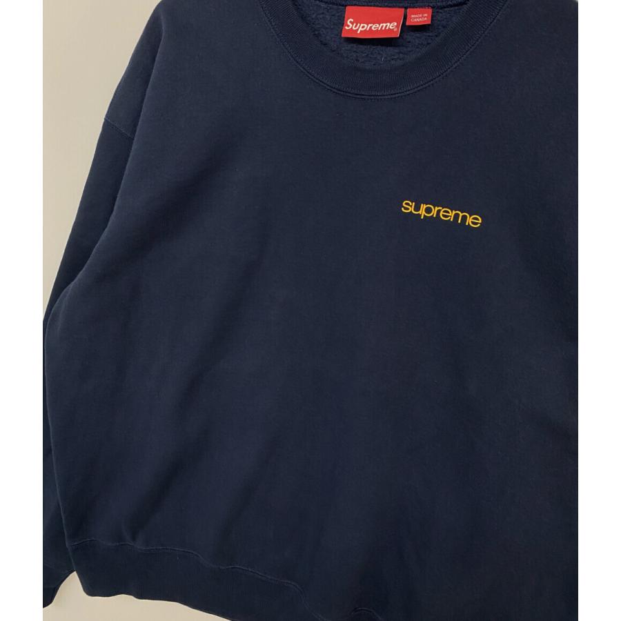 Supreme - 値段交渉で シュプリーム スウェット crewneck navy×yellow 23AW メンズ