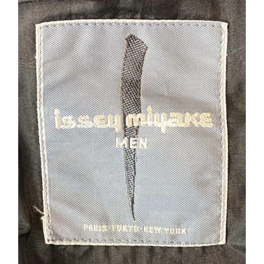 イッセイミヤケ メン 80s 筆タグ ショールカラーコート 中綿