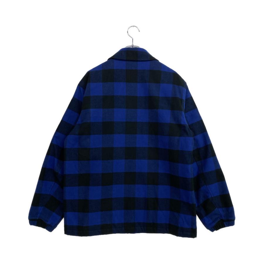 TMT ティーエムティー コーチジャケット バッファローチェック ブルー