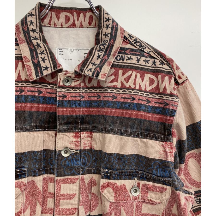 サカイ ブルゾン 総柄 Eric Haze Denim Blouson 23SS 23-02971M メンズ