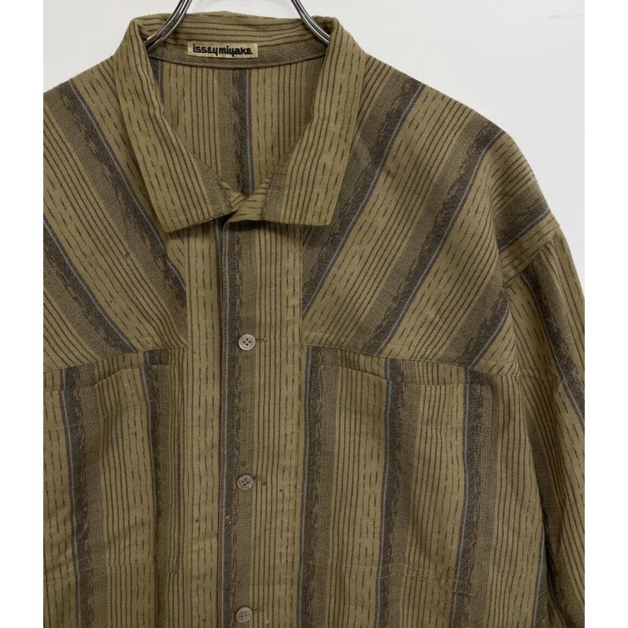 ISSEY MIYAKE（イッセイミヤケ） 長袖シャツ 初期タグ ストライプ
