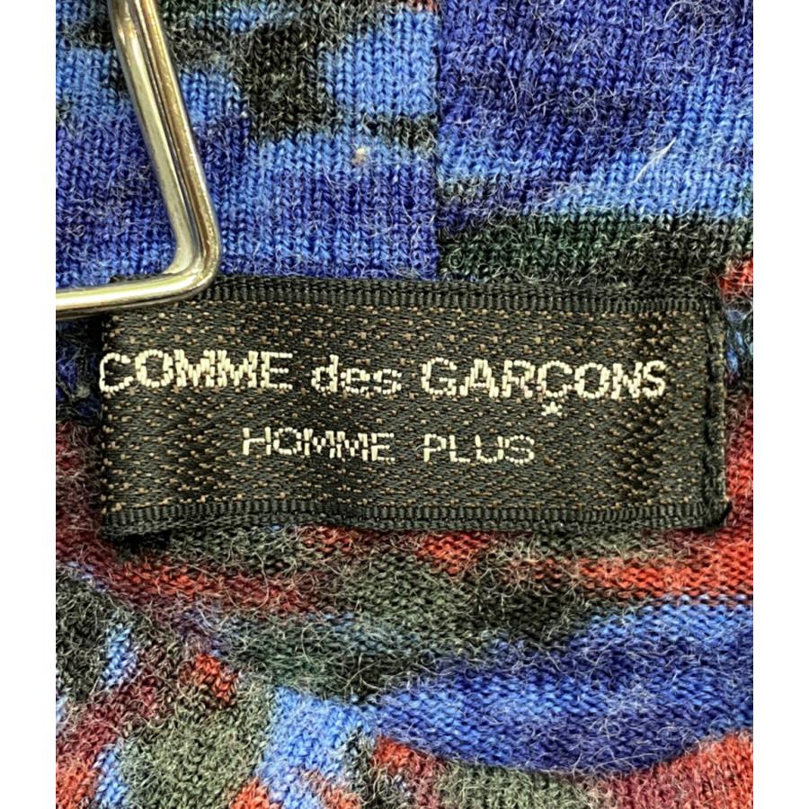 コムデギャルソンオムプリュス 長袖Tシャツ 1988AW ハイネック 花柄