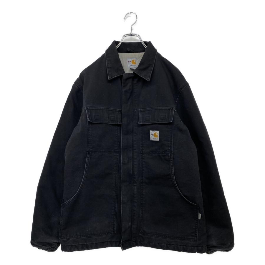 80s USA製 Carhartt トラディショナルジャケット ブラック L カーハート トラディショナルジャケット USA製 ブラック メンズ SIZE M