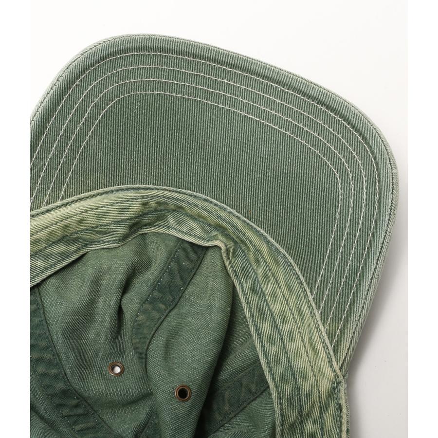 ダブルアールエル コットンツイルキャップ 6パネル グリーン メンズ