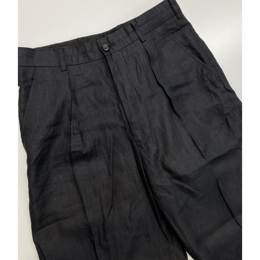 コムデ ギャルソン オム プリュス アシンメトリック パンツ ブラック 変形 M COMME des GARCONS HOMME PLUS コムデギャルソンオムプリュス リネン