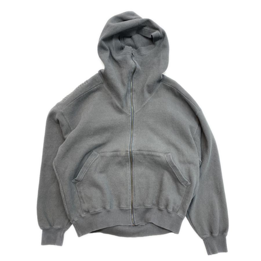 90s archive ISSEY MIYAKE フェード ポケットパーカー イッセイミヤケ メン ジップパーカー 筆タグ 立体加工 グレー 80s