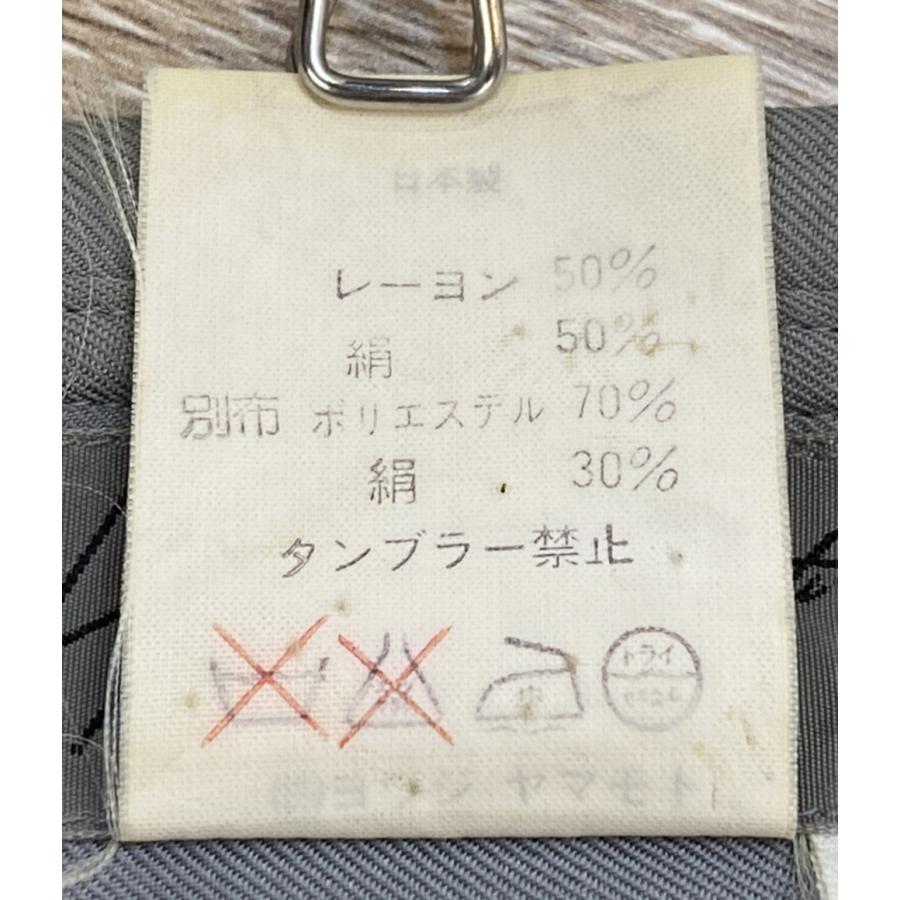ヨウジヤマモトプールオム 91AW レーヨンシルク長袖シャツ 襟内