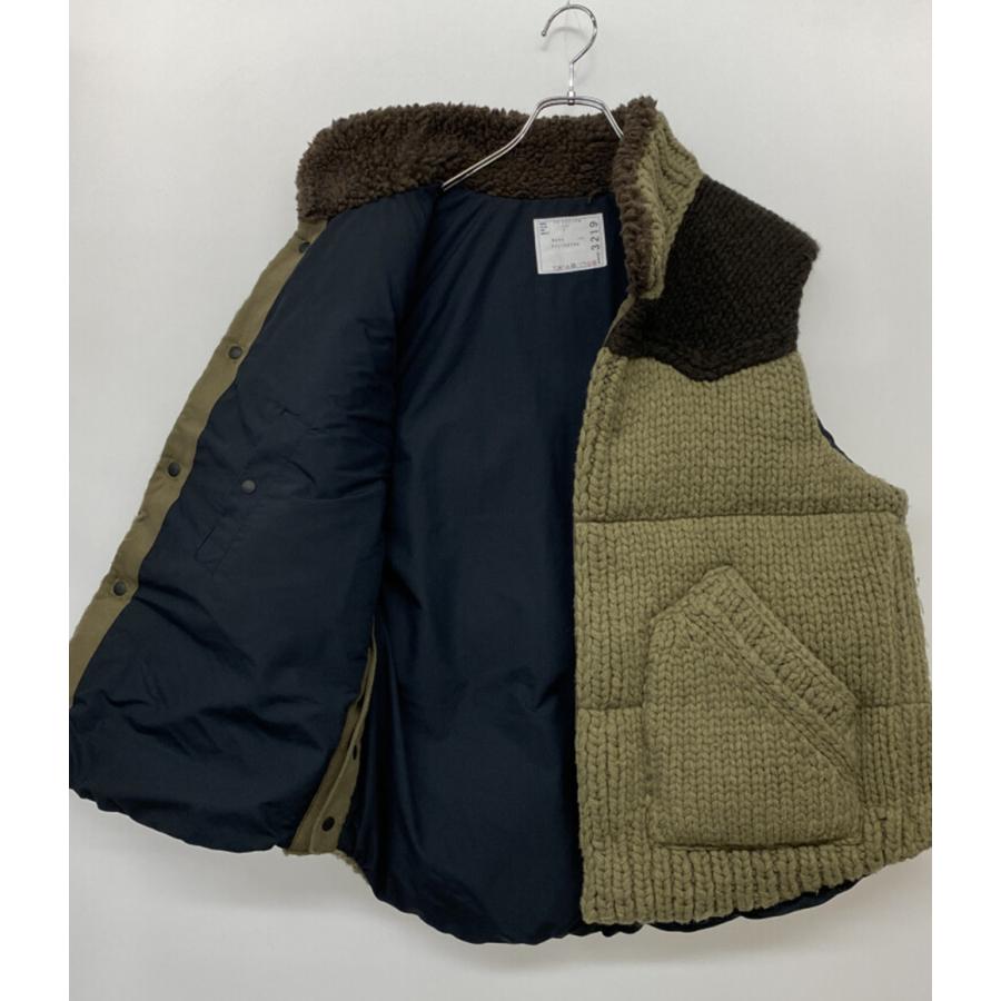 sacai（サカイ） 中綿ニットベスト Padded Wool Gilet 23aw 23-03219M