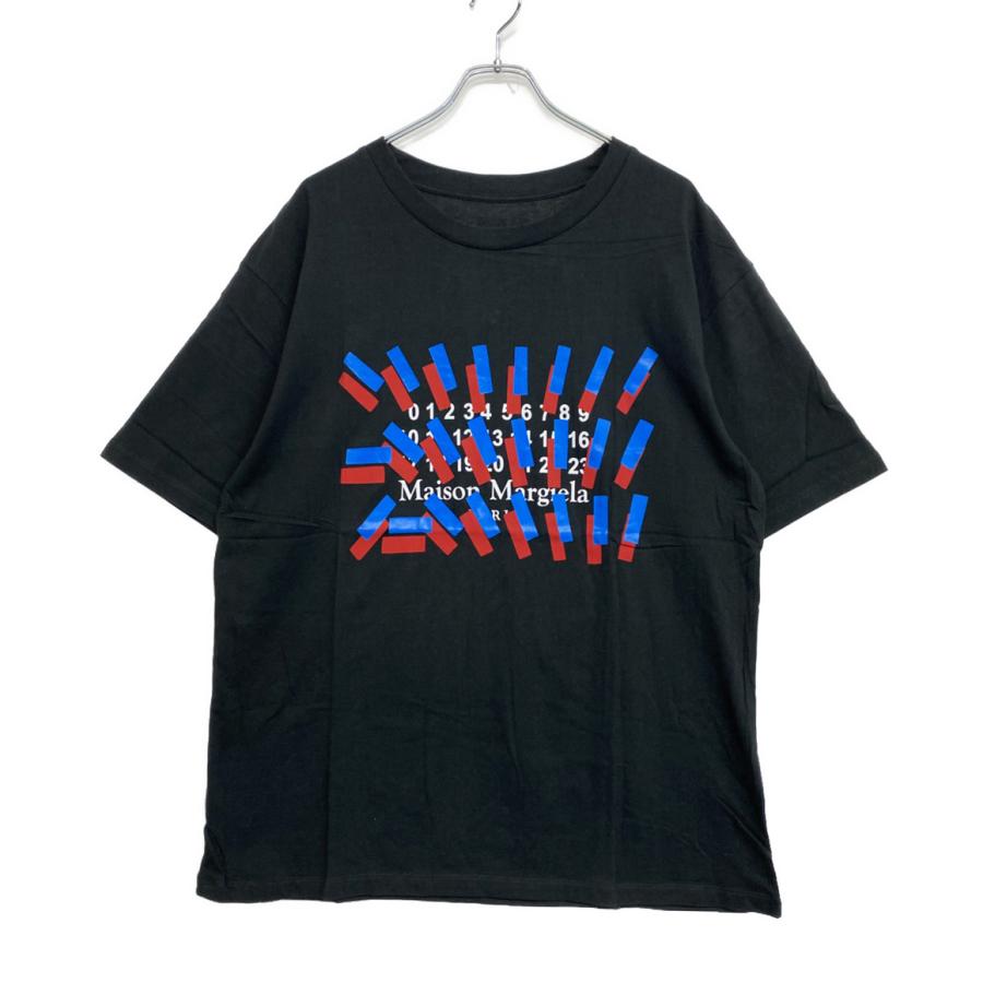 メゾンマルジェラ 半袖Tシャツ 21SS カレンダーロゴTee ブラック 