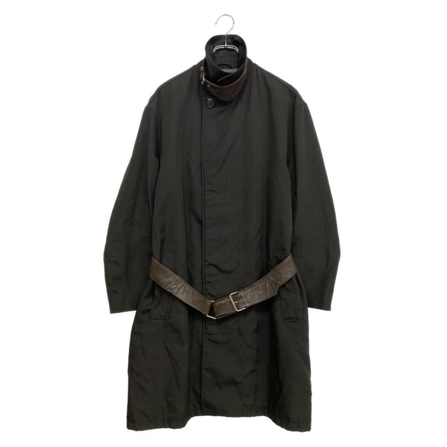 HERMES（エルメス） グレンチェックナイロンコート メンズ SIZE 52 