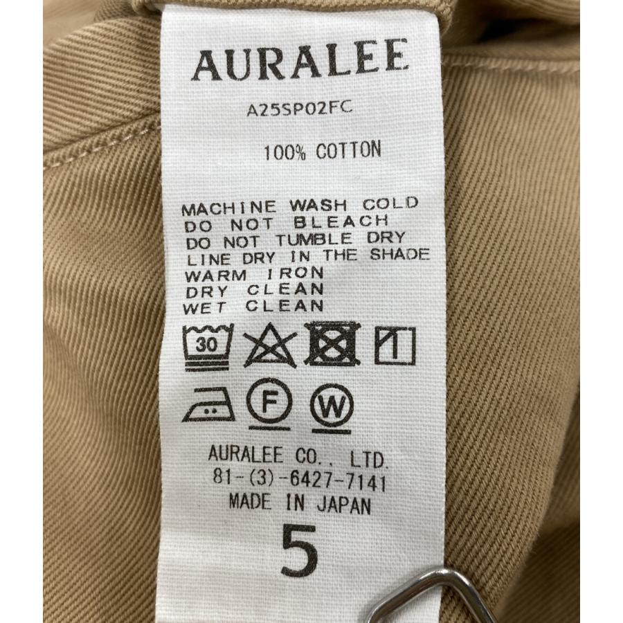 オーラリー パンツ 25SS WASHED FINX CHINO ONEーTUCK PANTS A25SP02FC メンズ SIZE 5 AURALEE 中古の画像