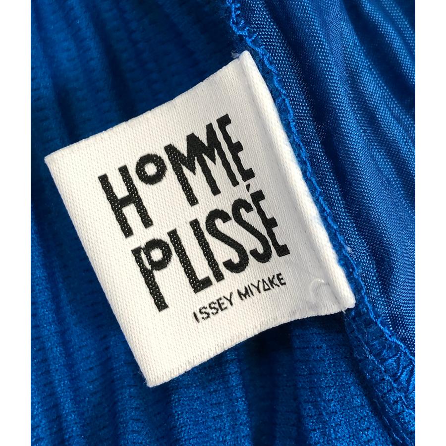 美品 オム プリッセ イッセイミヤケ プリーツパンツ ブルー