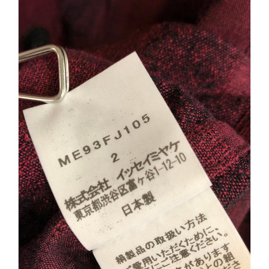 美品 イッセイミヤケ メン オンブレチェックシャツ 長袖シャツ 