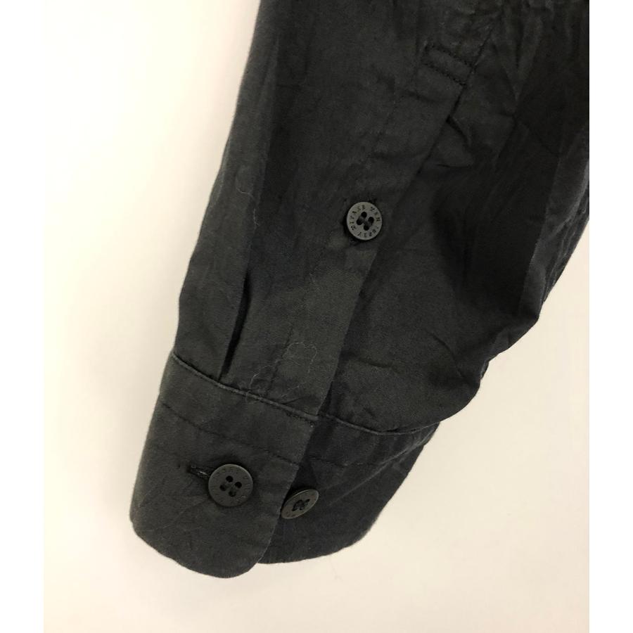 イッセイミヤケ メン シワ加工シャツ 長袖シャツ ブラック 18SS イッセイミヤケ メン シワ加工シャツ 長袖シャツ ブラック 18SS