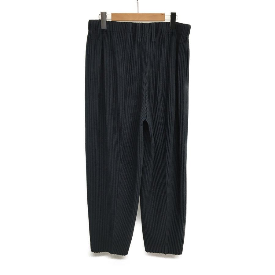 オムプリッセ　イッセイ ミヤケ　プリーツパンツ 消しプリーツパンツ　ブラック HOMME PLISSE ISSEY MIYAKE(オムプリッセイッセイミヤケ