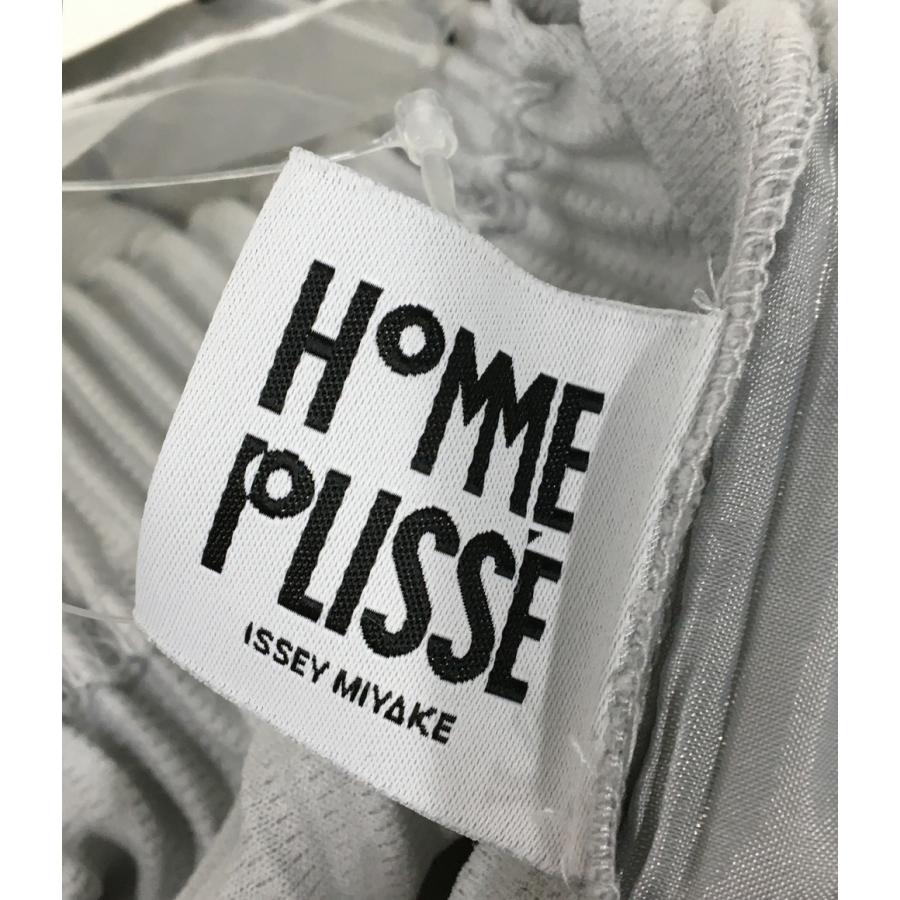 美品 オム プリッセ イッセイミヤケ パンツ プリーツ グレー HP55JF153