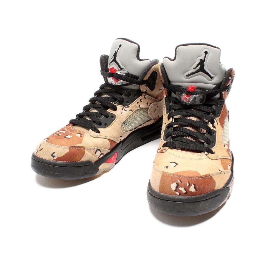ナイキ シュプリーム エアジョーダン5 レトロ ハイカットスニーカー 4371 1 Air Jordan 5 Retro メンズ Size 28 5cm Nike Supreme 中古 Hugall Fashion ハグオール 通販 Yahoo ショッピング