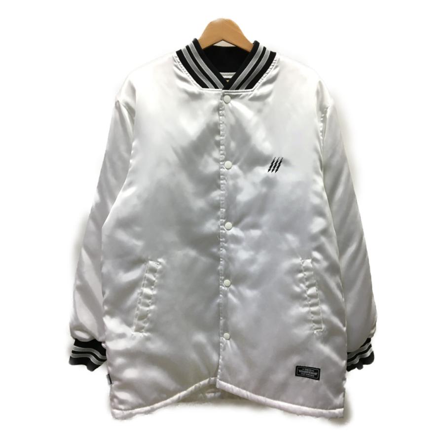 ネイバーフッド C.C. E-JKT ロングベースボールジャケット ホワイト  