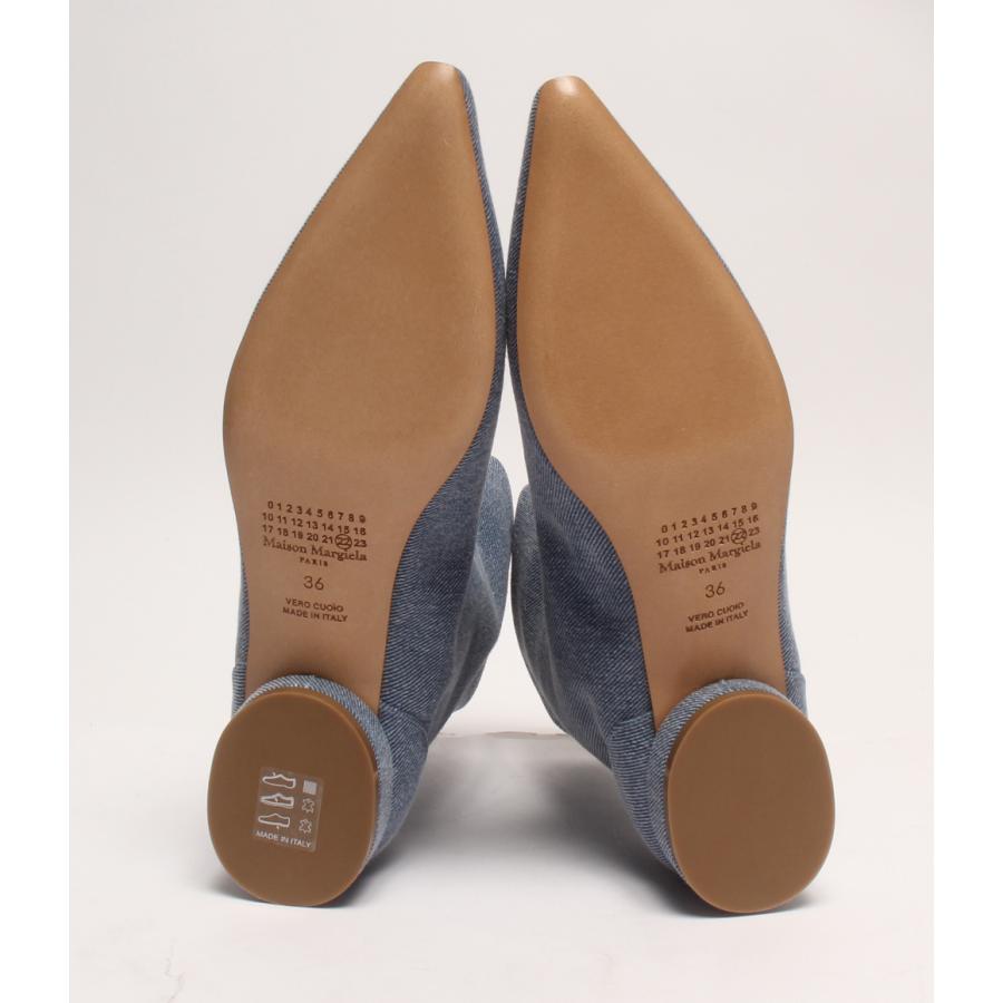 メゾンマルジェラ 4ステッチ ポインテッドデニムブーツ 22AW