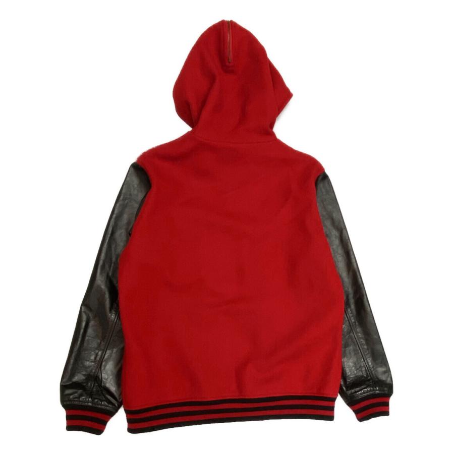 シュプリーム フード付きジャケット Hooded Varsity Jacket 12aw 