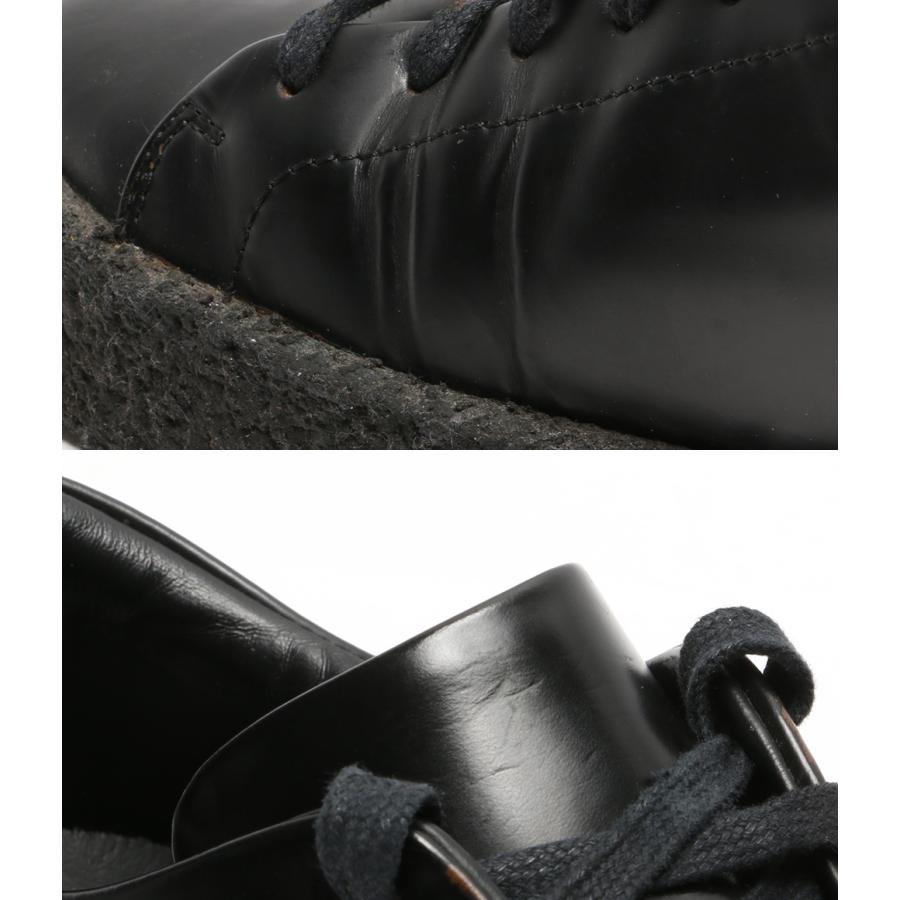 ジルサンダー スニーカー BLACK LACE-UP PLATFORM BOOTS メンズ
