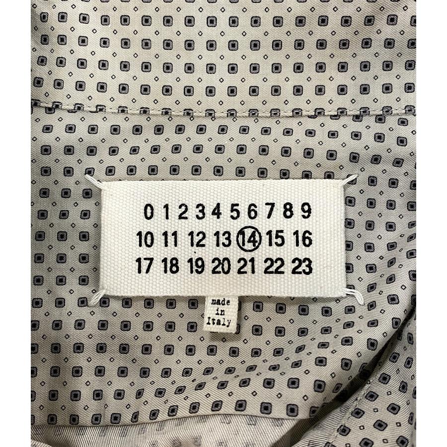 美品 メゾン マルタン マルジェラ14 長袖シャツ 総柄 メンズ SIZE 46 