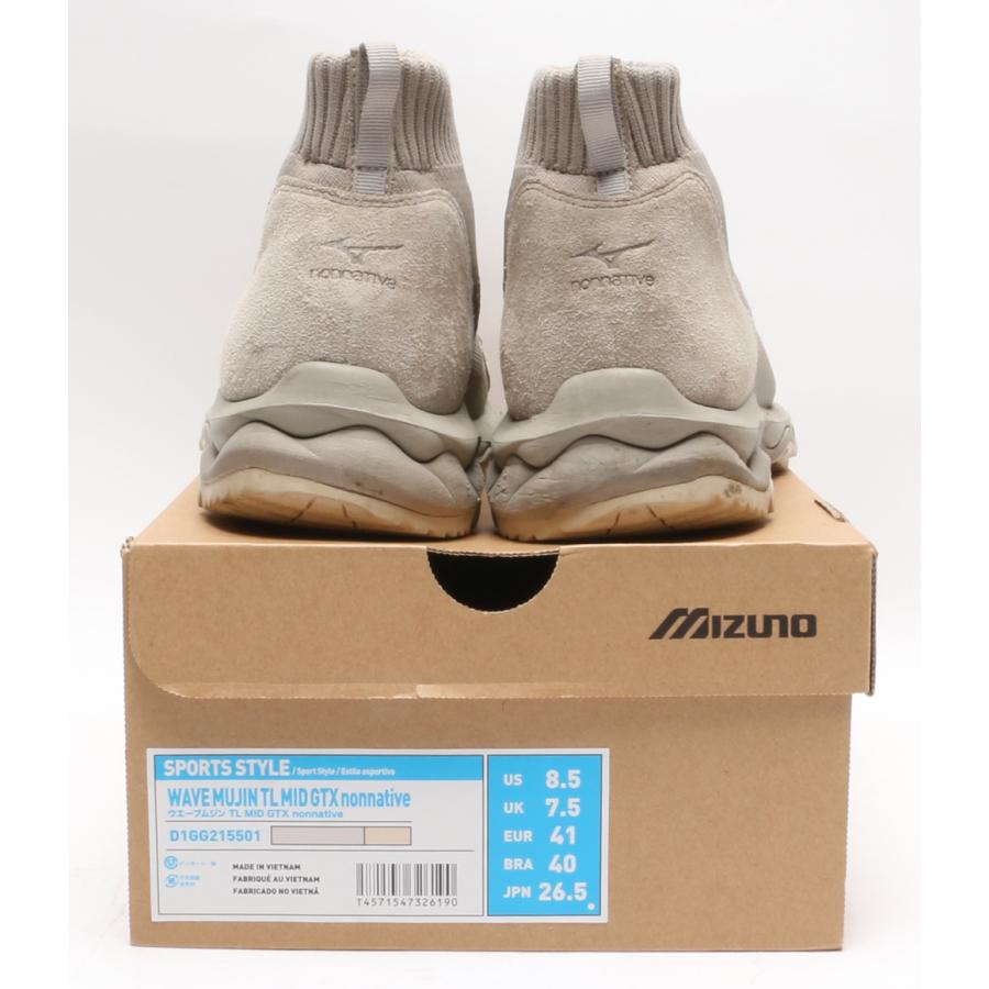ミズノ ノンネイティブ スニーカー WAVE MUJIN TL MID GTX 23ss メンズ