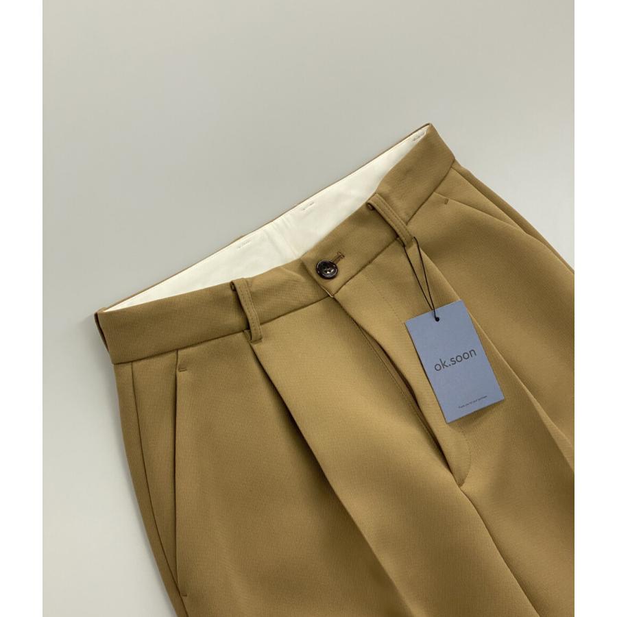 美品 オクスン パンツ 2タック テーパード レディース SIZE L ok soon
