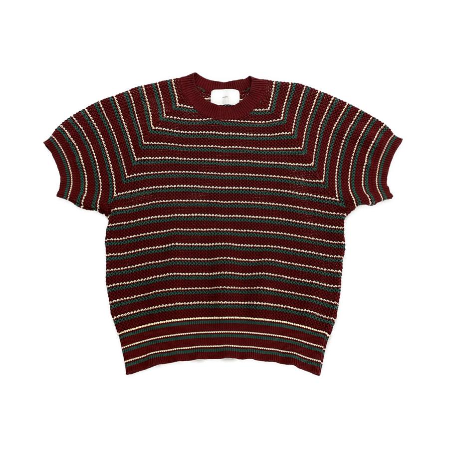 シュガーヒル 半袖ニット MULTI STRIPE COTTON KNIT TEE 23ss メンズ 