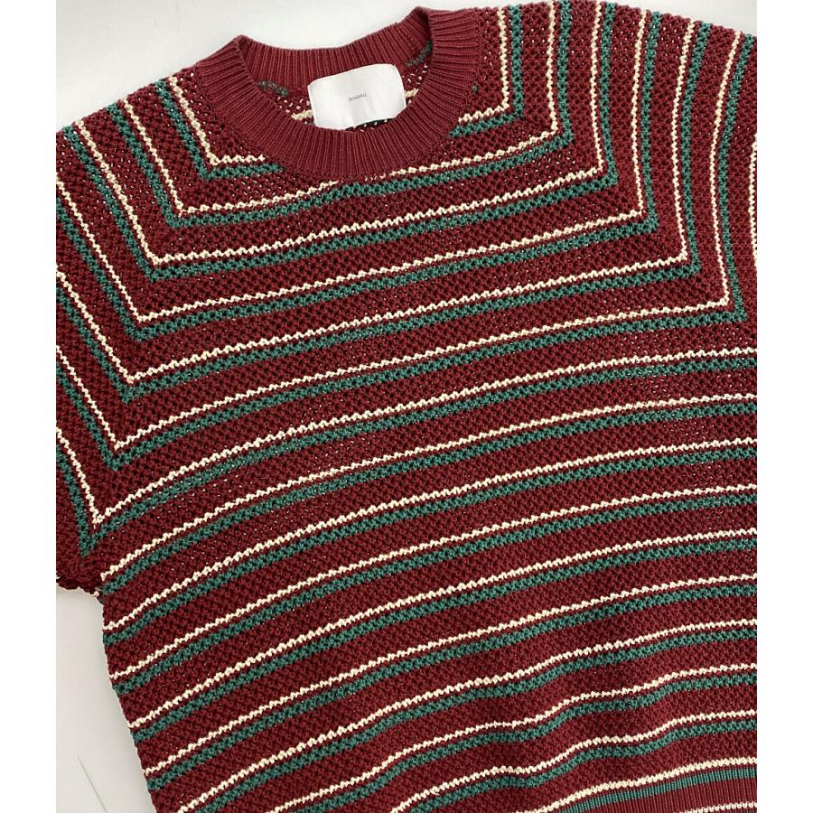 シュガーヒル 半袖ニット MULTI STRIPE COTTON KNIT TEE 23ss メンズ 