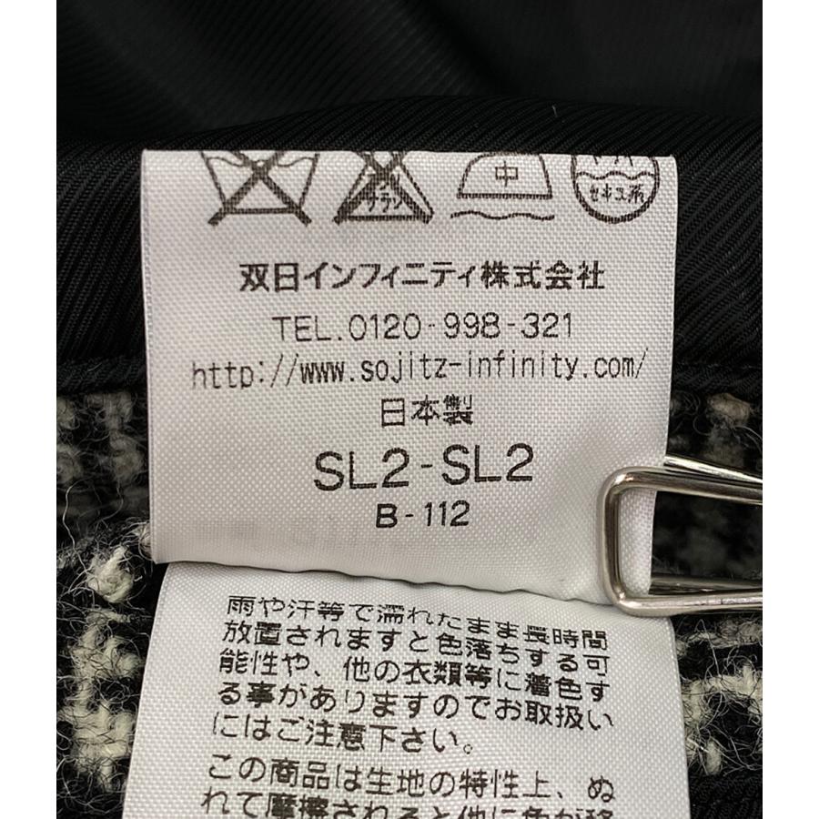 ラグスマックレガー コート チェック ブラック ホワイト 16AW