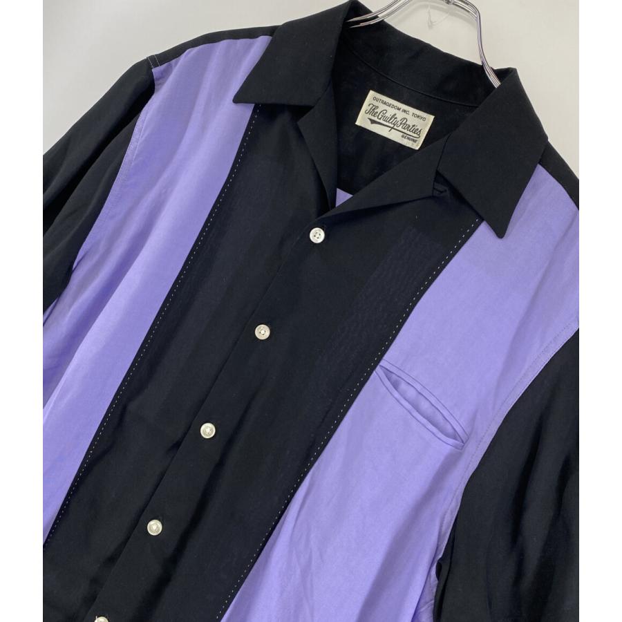 WACKO MARIA 半袖シャツ M TWO-TONE 50'S ワコマリア WACKO MARIA ワコマリア TWO-TONE 50'S SHIRT TYPE-2 胸ロゴ刺繍