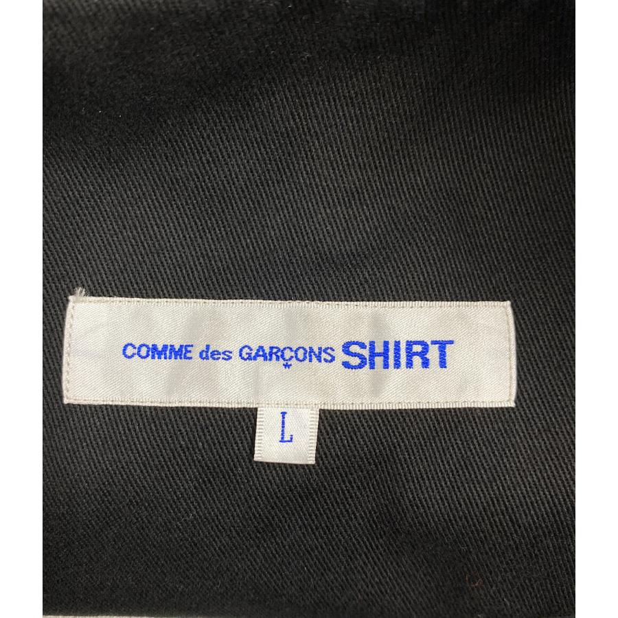 COMME des GARÇONS SHIRT ブラックオーバーオール XL