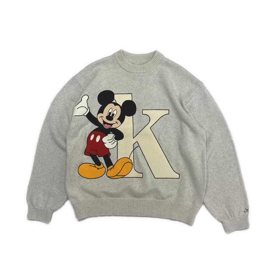 美品 キス ニット ミッキー disney 100th mickey sweater メンズ SIZE 