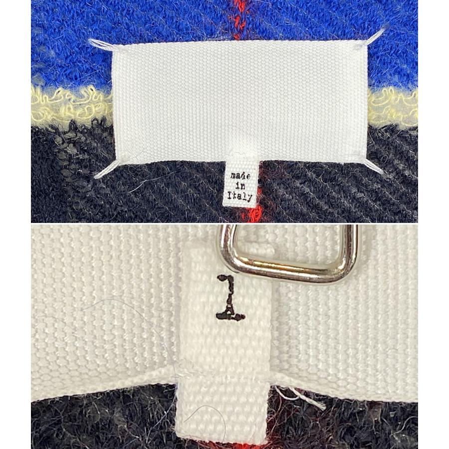 未使用に近い 18AW⭐️メゾンマルジェラ ジャギーニットカーディガン ブルー メゾンマルジェラ カーディガン Distressed Knit Cardigan Blue メンズ