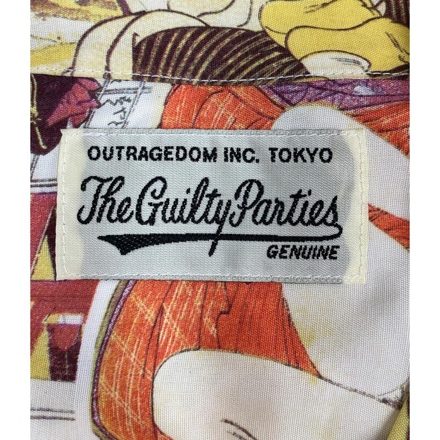 ワコマリア 半袖シャツ 春画 オープンカラー 19SS メンズ SIZE M WACKO