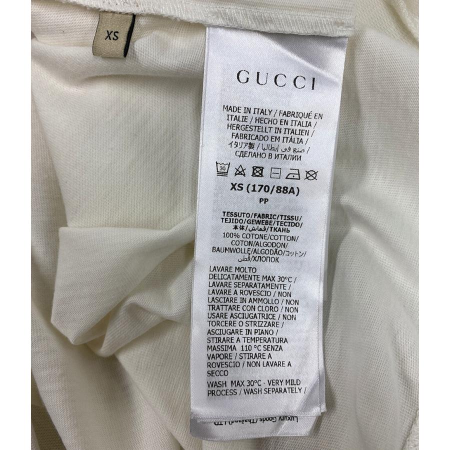 美品 グッチ アディダス 半袖Tシャツ オフホワイト メンズ SIZE 美品 グッチ アディダス 半袖Tシャツ オフホワイト メンズ SIZE