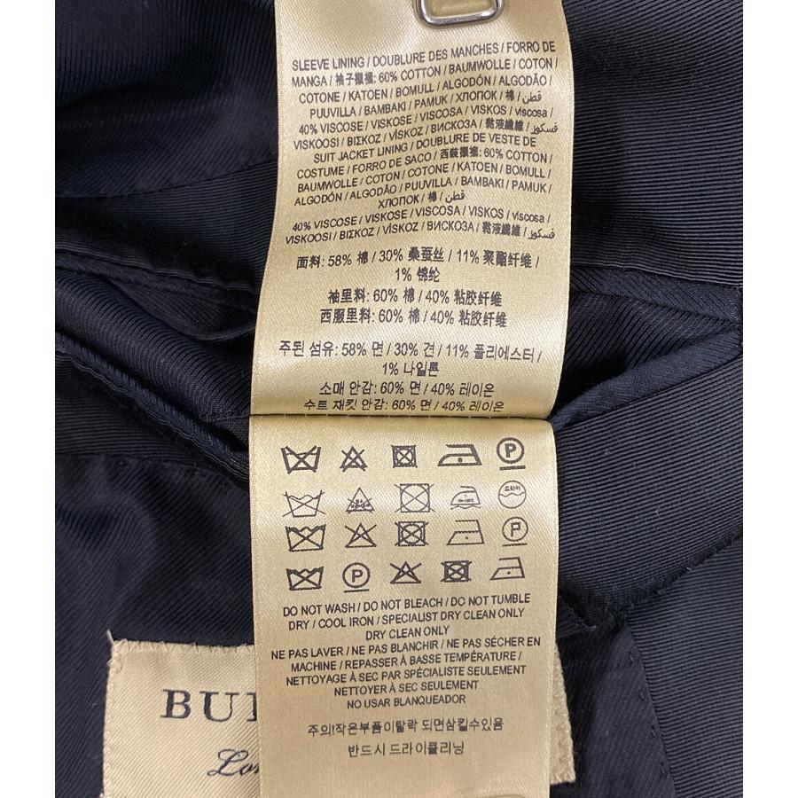 バーバリーロンドン テーラードジャケット ブラック メンズ SIZE 54R