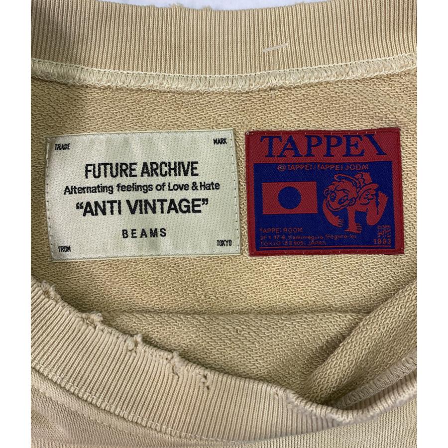 タッペイ フューチャーアーカイブ DAMEGE FLOCKY PRINT CREWNECK SWEAT 