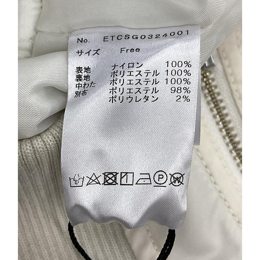 美品 ラベルエチュード ブルゾン ボリュームスリーブレスMA-1