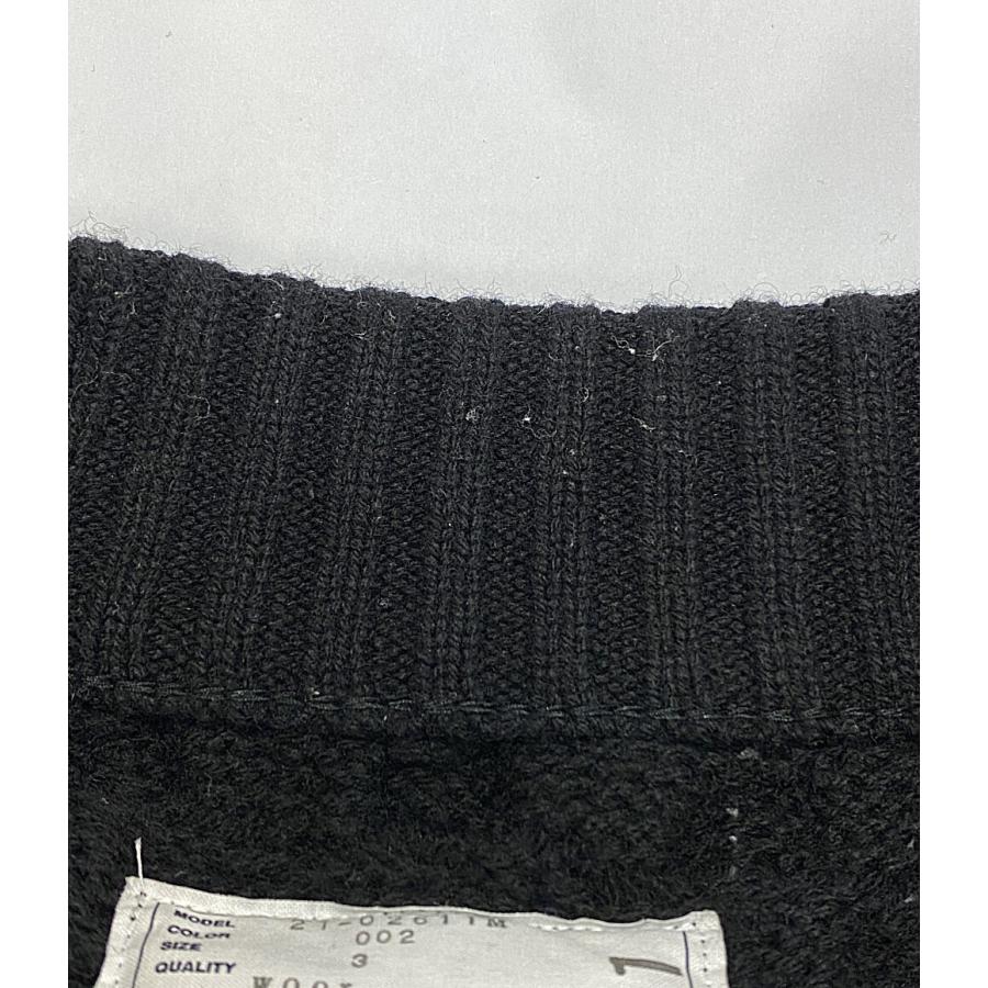 サカイ カーディガン 21AW ジップアップニット BLK 21-02611M サカイ カーディガン 21AW ジップアップニット BLK 21-02611M