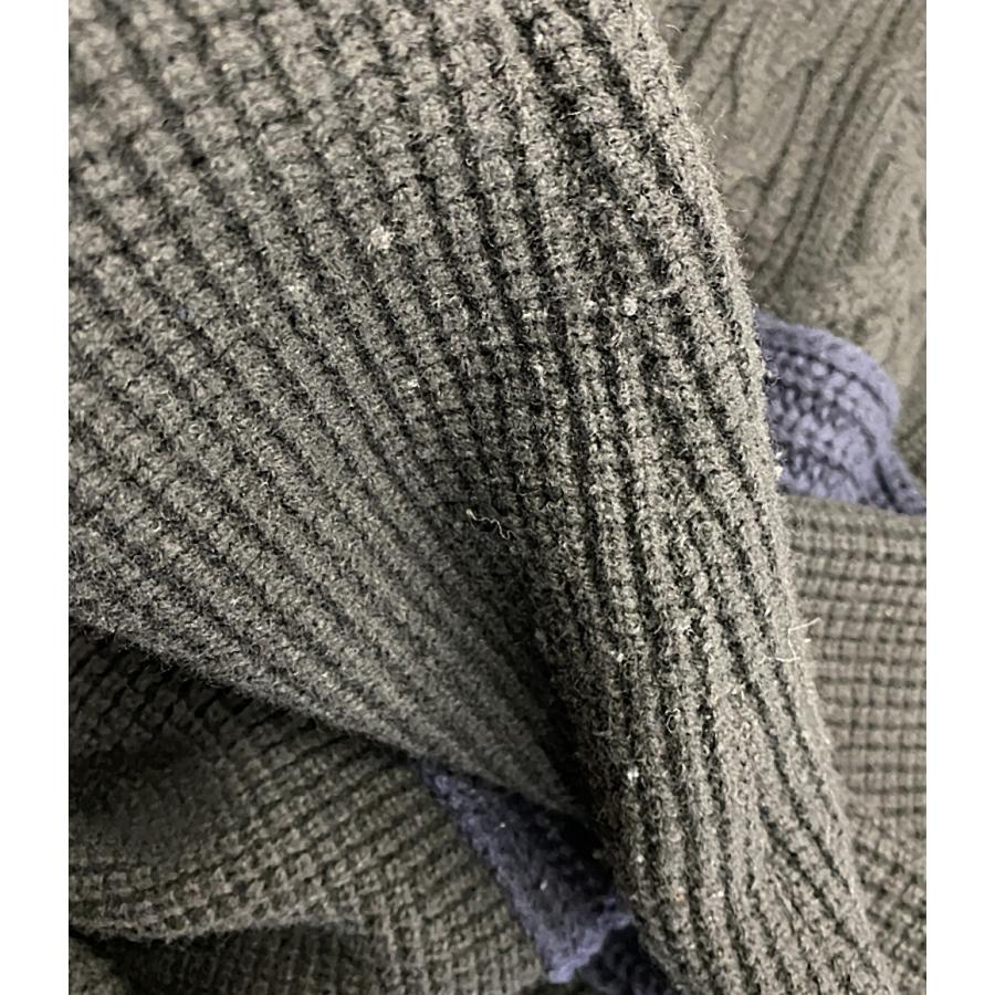 【sacai】美品サカイ カシミヤ ドローコード カーディガン グレー M 人気❤️sacai luck サカイ ドッキングカーディガン ニット