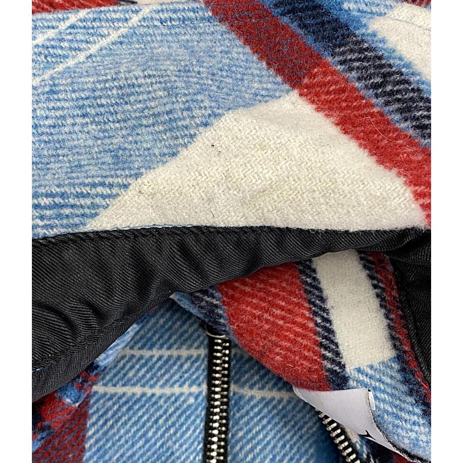 ウェルダン ハーフジップジャケット Blue WD Check Anorak Wool ウェルダン ハーフジップジャケット Blue WD Check Anorak Wool